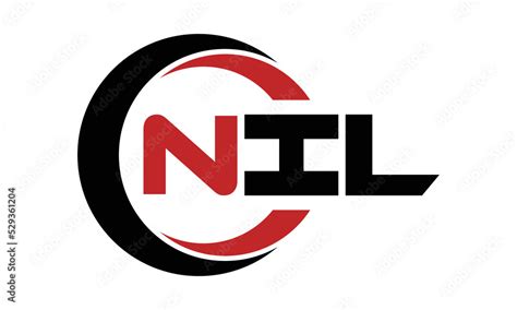 Nil Three Letter Swoosh Logo Design Vector Template Monogram Logo