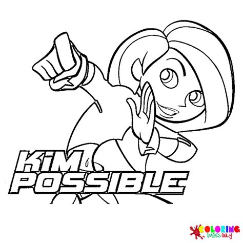 Kim Possible Coloring Pages Free Printable Coloring Pages