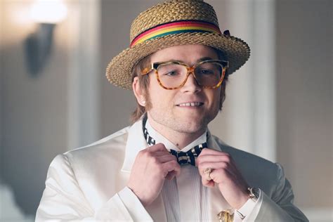 Arcylic, yarn if there's one man who understands the importance of flashy concert tour costumes, it's elton john. Taron Egerton in Costume as Elton John in Rocketman ...