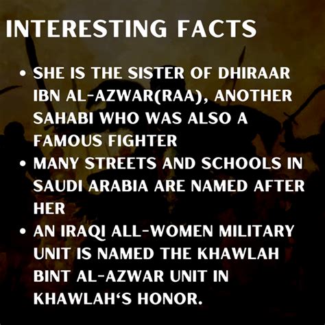 Khawla Bint Al Azwarraa The Shield Maiden Of The Sahanaraa R