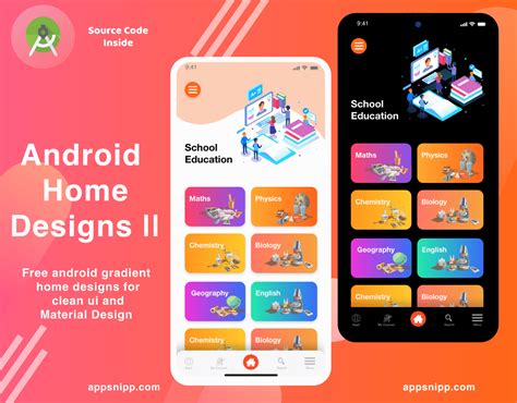 Free Clean Ui Home Design For Android With Dark Mode App Snipp