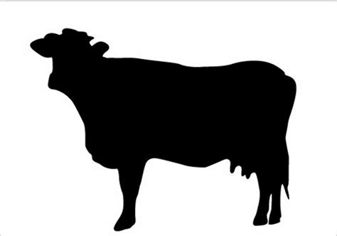Download High Quality Cow Clipart Black And White Silhouette