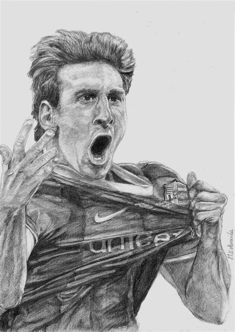 Lionel Messi 3 By Ejdlajn On Deviantart Messi Face Art Drawing