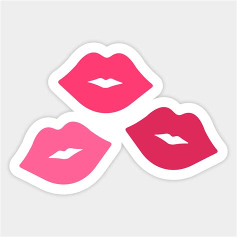 Pink Kisses Lips Sexy Lips Sticker Teepublic
