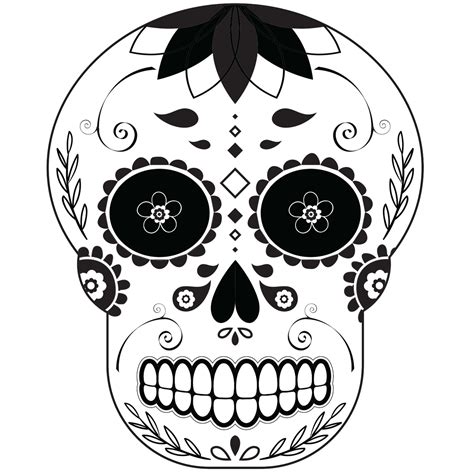 Black And White Sugar Skull Add This Unique Logo To Your