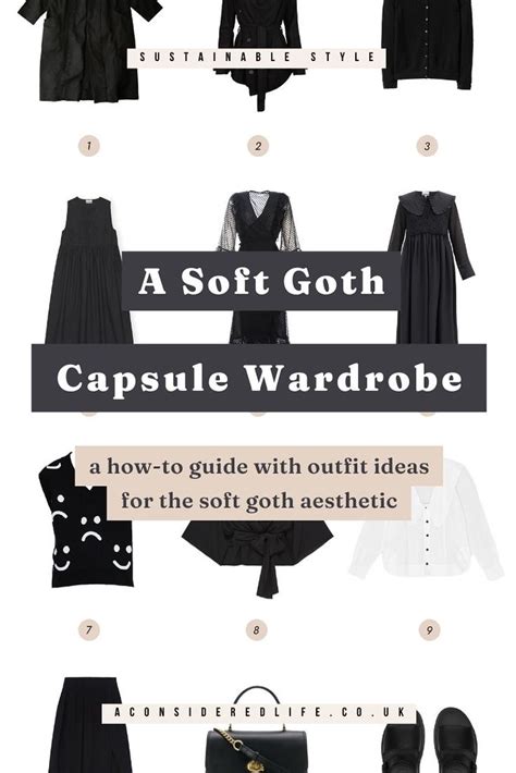 A Soft Goth Capsule Wardrobe — A Considered Life