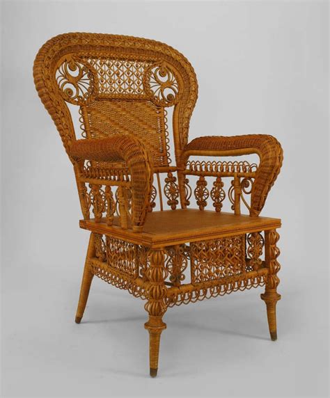 Check spelling or type a new query. American Victorian Natural Wicker Arm Chair by Heywood ...