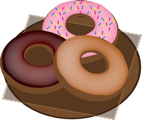 Doughnuts On A Plate Clipart Free Download Transparent Png Creazilla