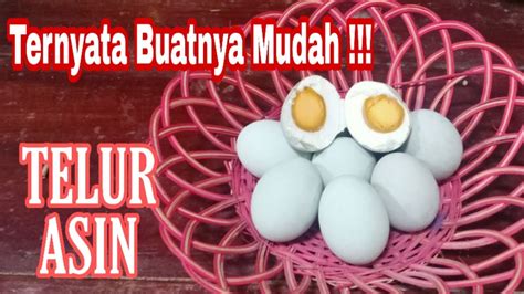 Ternyata Buatnya Mudah Telur Asin Homemade Youtube