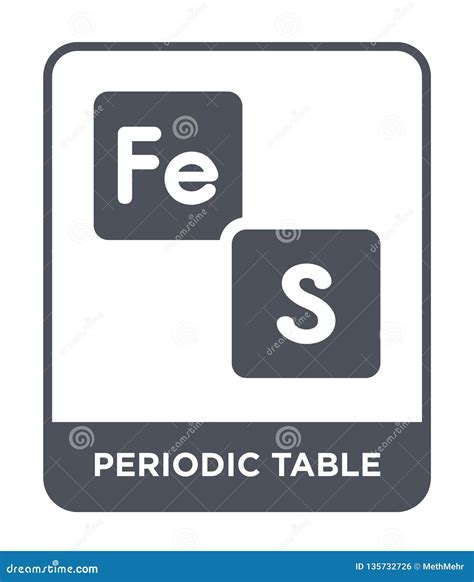 Periodic Table Icon In Trendy Design Style Periodic Table Icon