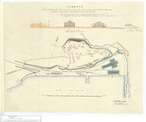 Fort York And Garrison Common Maps 1856 Ordpilkington Plan Shewing