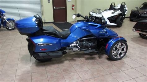 2019 Can Am Spyder F3 Ltd 1330 Ace Se6 Oxford Blue Metallic And Chrome