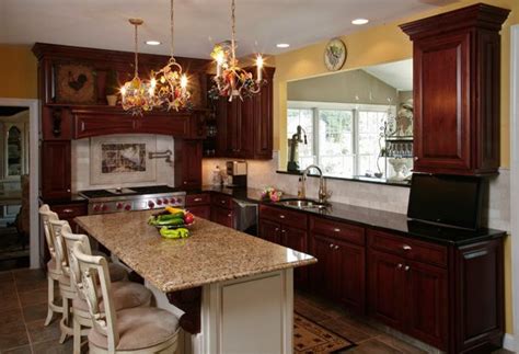 Once the veneer is set in place, then use a roller to ensure a strong bond and without any type of air. What Granite Countertop Color Looks Best with Cherry ...