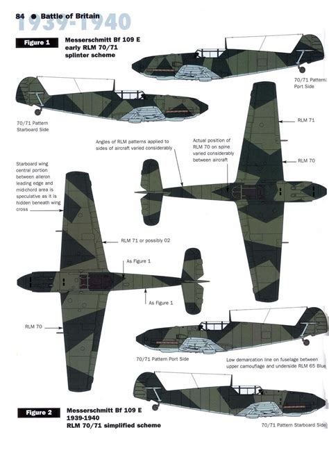 Asisbiz Article Art Messerschmitt Bf 109E Early RLM 70 71 Splinter