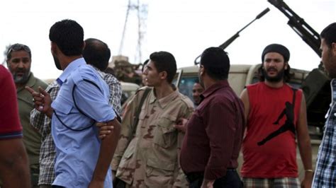 Deaths At Libya Anti Militia Protest In Tripoli Bbc News