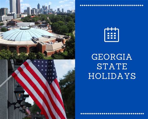 Georgia Ga State Holidays Year