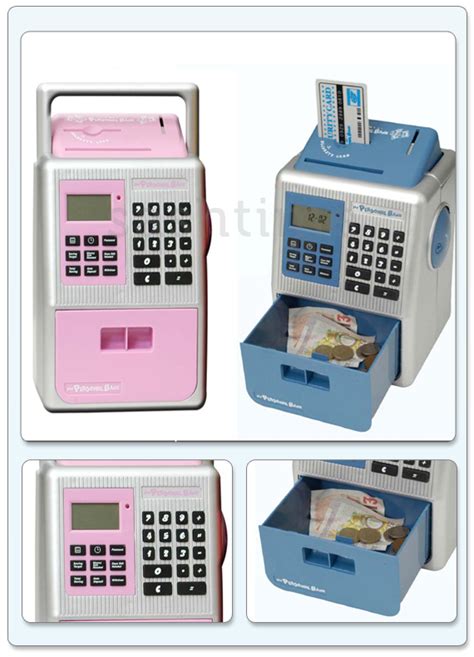 Personal Mini Atm Coin Note Money Bank Safe Electronic Cash Machine