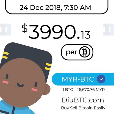 It does not rely on a central server to process transactions or store funds. Bitcoin price: $3990 / 16,670 MYR = 1 BTC, sell your Bitcoin today! https://diubtc.com/sell ...