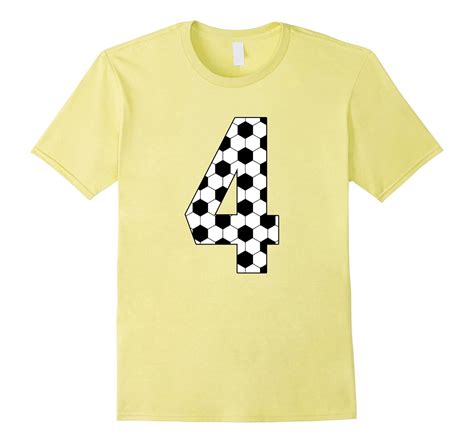 Number 4 Soccer 4th Birthday Four Year Old T Shirt Td Teedep
