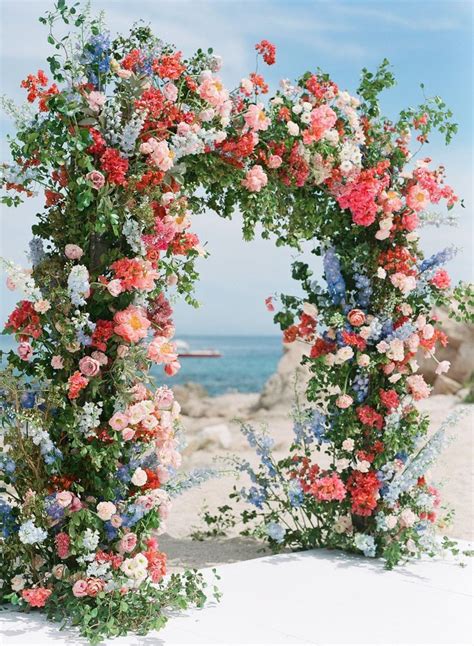 A Magical Oceanside Wedding With A Jaw Dropping Floral Arbor And All Of