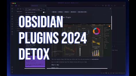 Obsidian Plugins 2024 Decluttering My Plugins Youtube