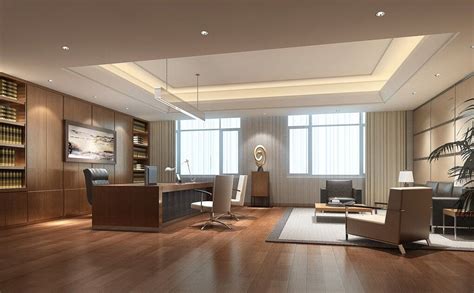 Colorful transitional office with white chandelier Luxury Offices Interior Design | labeled in corporate ...