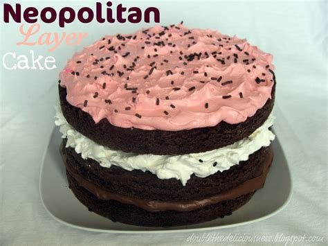 Double The Deliciousness Neapolitan Layer Cake With Marshmallow