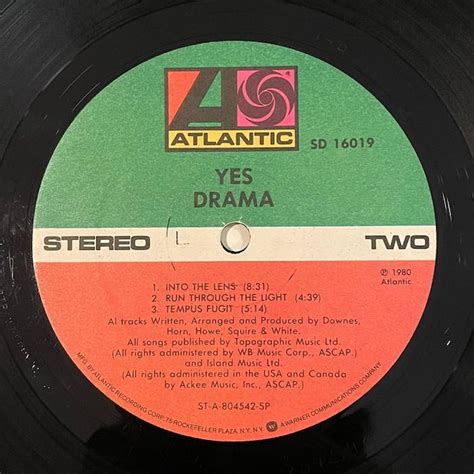 Blank Yes Drama Lp Vintage Vinyl Record Prog Rock Album Retro Grailed