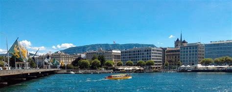 Maps of Geneva and Lake Geneva Along the Rhône river