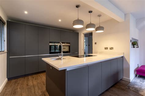Slick Modern Graphite Kitchen In Holmes Chapel Kitchenality