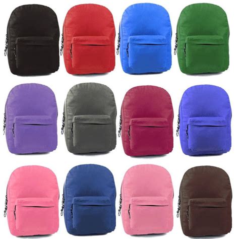 24 Units Of Sturdy 600d Backpack In Assorted Colors Backpacks 17