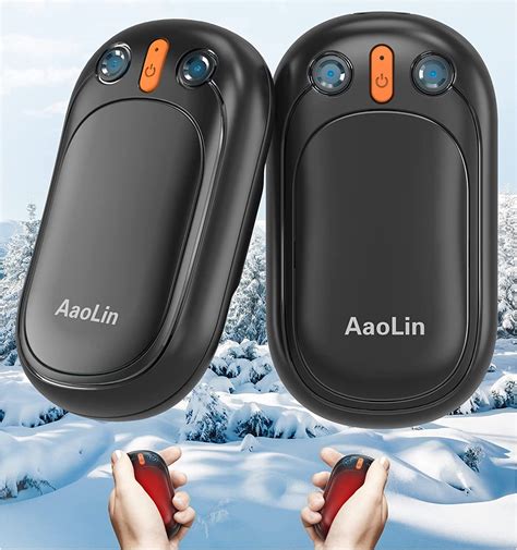 aaolin 2 pack hand warmers rechargeable 12hrs long heating portable electric hand warmers