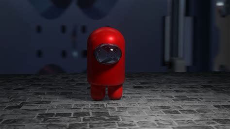 Among Us Red Imposter 3d Model Cgtrader