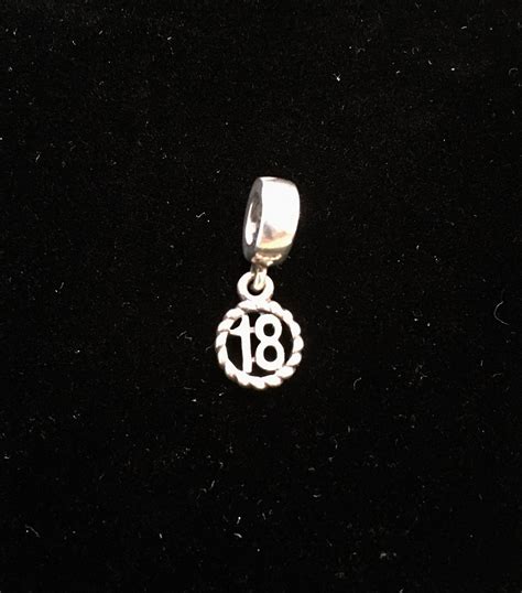 Pandora Charm For 18th Birthday Dangle Sterling Silver Etsy