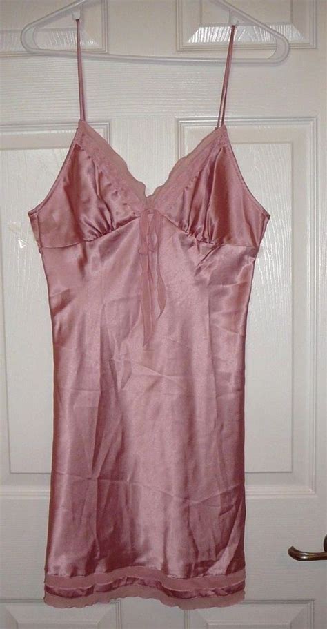 Victoria S Secret Pink Satin Nightgown Medium Brand New With Tag Victoriassecret