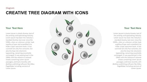 Creative Tree Diagram Powerpoint Template With Icons 3e6