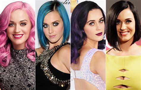 Katy Perrys Hair Color Rainbow A Photo Retrospective