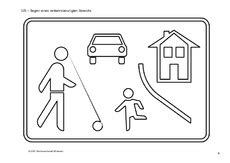 Verkehrszeichen zum ausdrucken als praktisches tafelmaterial für die verkehrserziehung ✓ tolle klassenzimmerdekori… verkehrszeichen zum ausmalen - Verkehrszeichen der