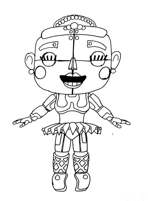 Ballora Coloring Pages Free Printable Coloring Pages For Kids