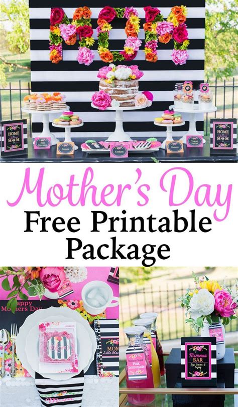 mother s day party with free printables mothers day decor mothers day event mother s day diy