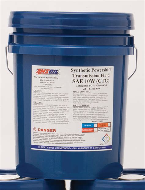 Its stable frictional characteristics help eliminate excessive brake noise and vibration. AMSOIL Powershift Transmission Fluid SAE 10W (CTG)
