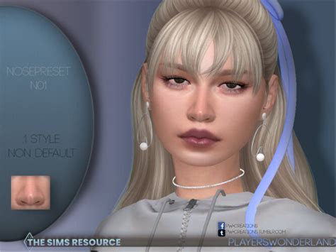 Nosepreset N01 By Playerswonderland At Tsr Sims 4 Updates