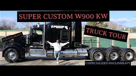 Heavy Haul16 Super Custom Fully Loaded W900 Kenworth Truck Tour
