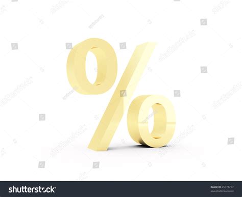 Gold Percentage Symbol Stock Illustration 45071227 Shutterstock