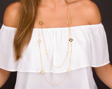 Long Gold Necklace Gold Necklace For Women