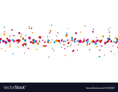 Banner With Colorful Glossy Confetti Royalty Free Vector