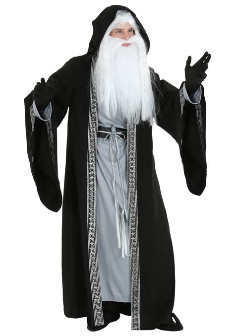 Plus Size Deluxe Wizard Costume For Men