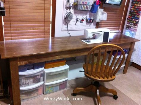 It is light and portable. 27 Artful DIY Sewing Table Plans