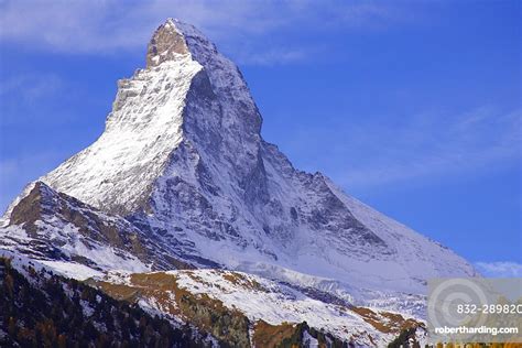 Mt Matterhorn Swiss Alps Switzerland Stock Photo
