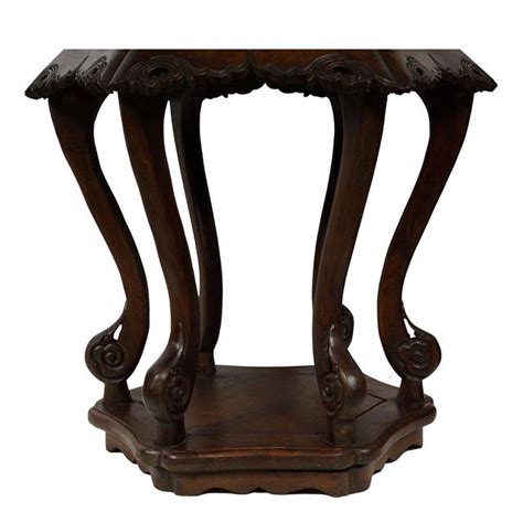 Antique chinese carved rosewood mahogany hardwood base or stand table. Antique Chinese Carved Rosewood Pedestal Table/Plant Stand ...